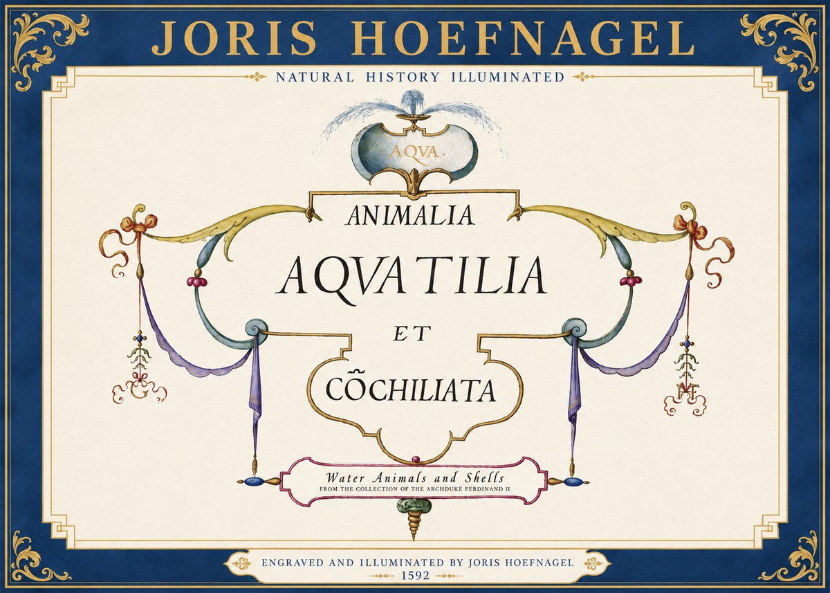 Joris Hoefnagel Animalia Aquatilia Et Cochiliata No3 - Poster