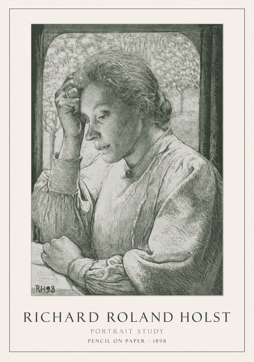 Richard Roland Holst Portrait Study No1 - Poster
