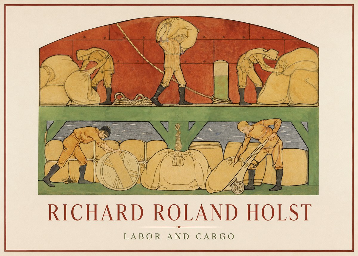 Richard Roland Holst Labor and Cargo No1 - Poster