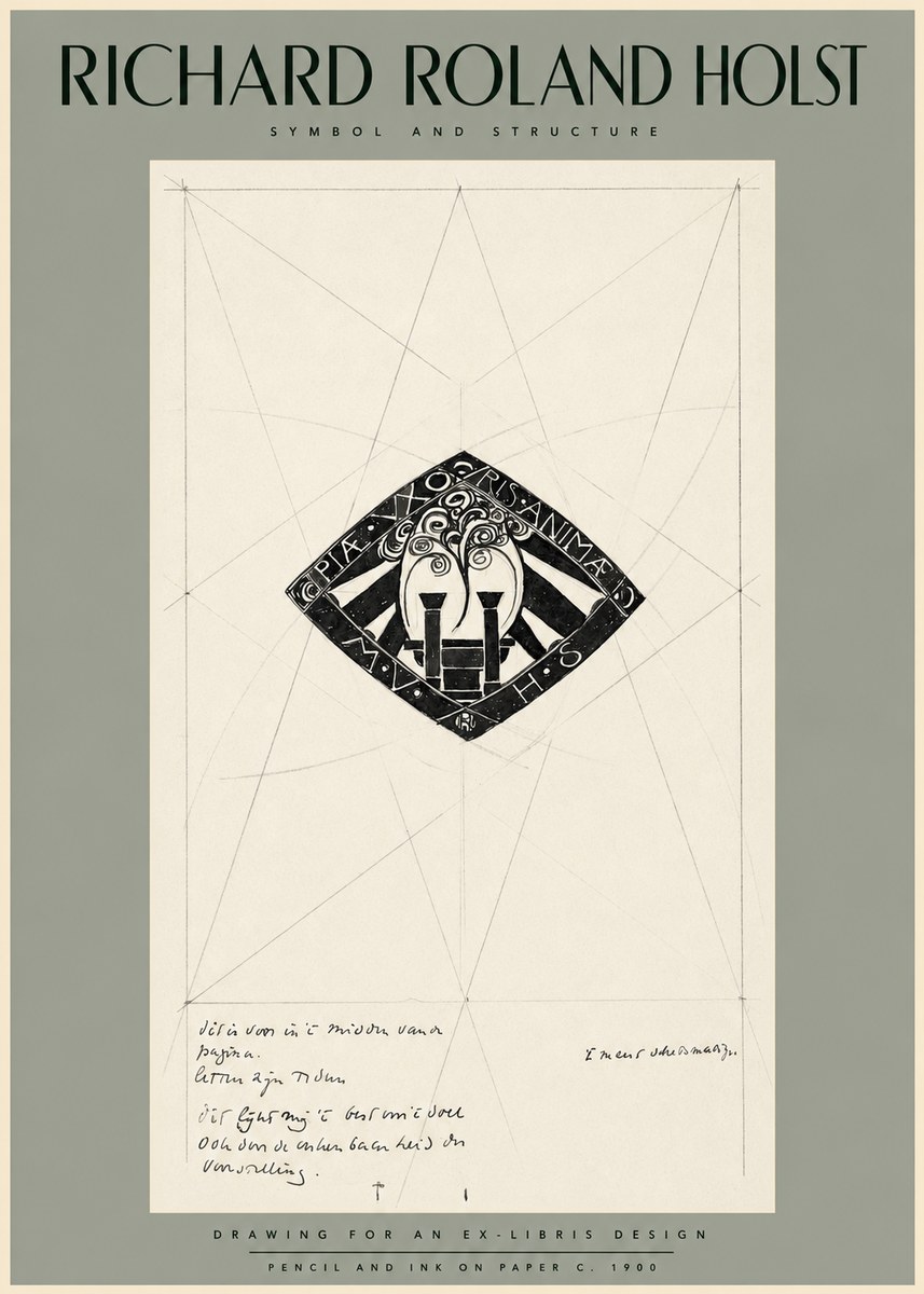 Richard Roland Holst Design for Ex Libris No2 - Poster