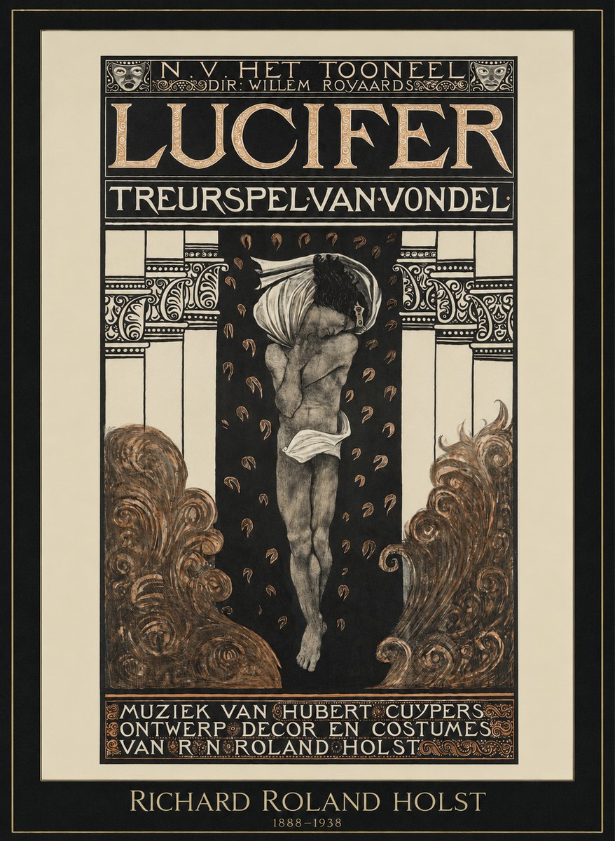 Richard Roland Holst Lucifer Treurspel Van Vondel No1 - Poster