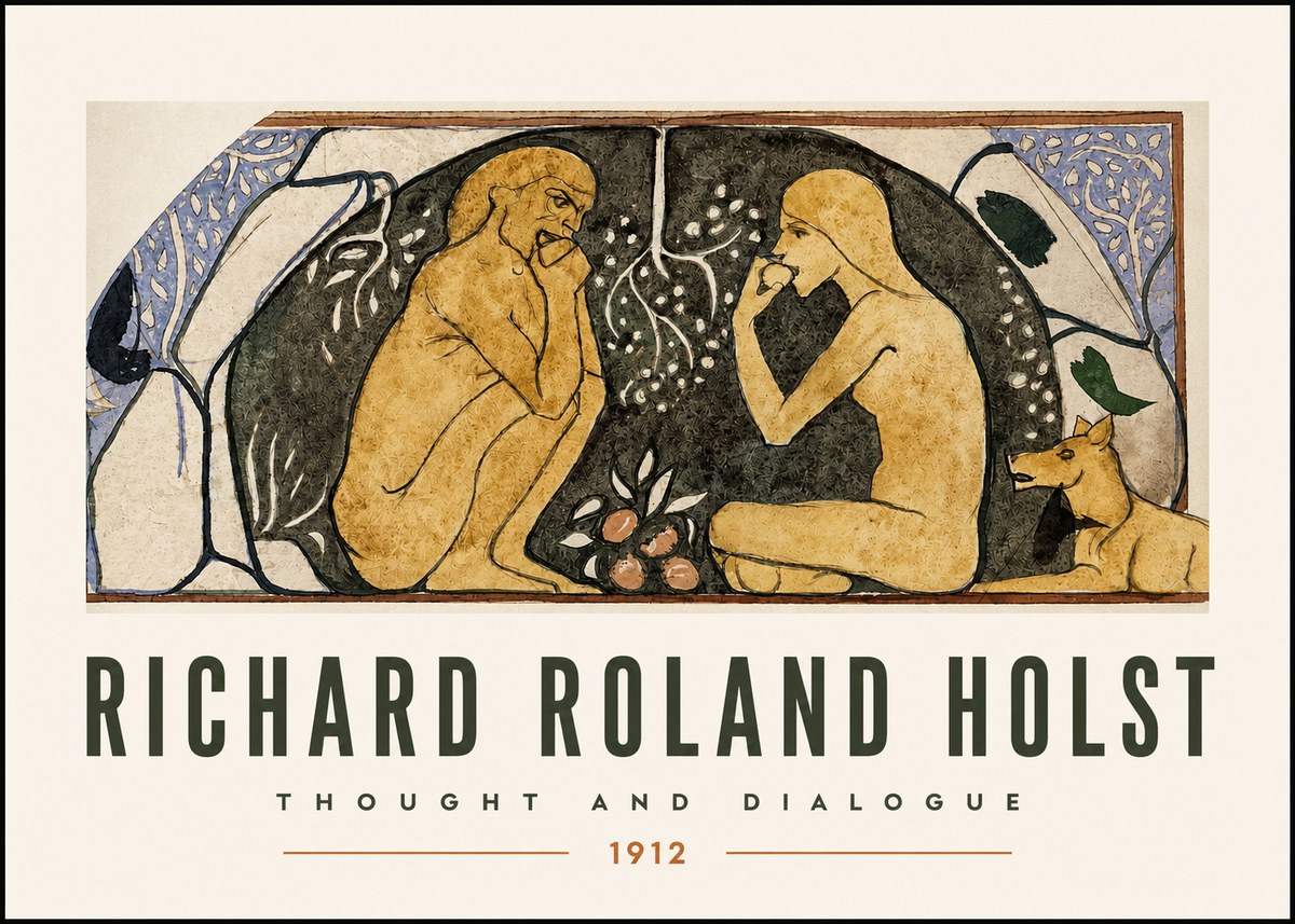 Richard Roland Holst Thought and Dialogue No2 - Poster