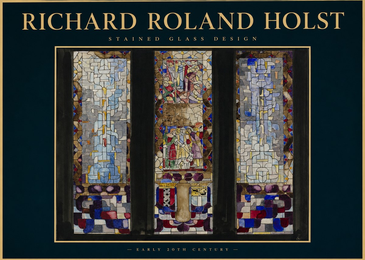 Richard Roland Holst Stained Glass Design No2 - Poster