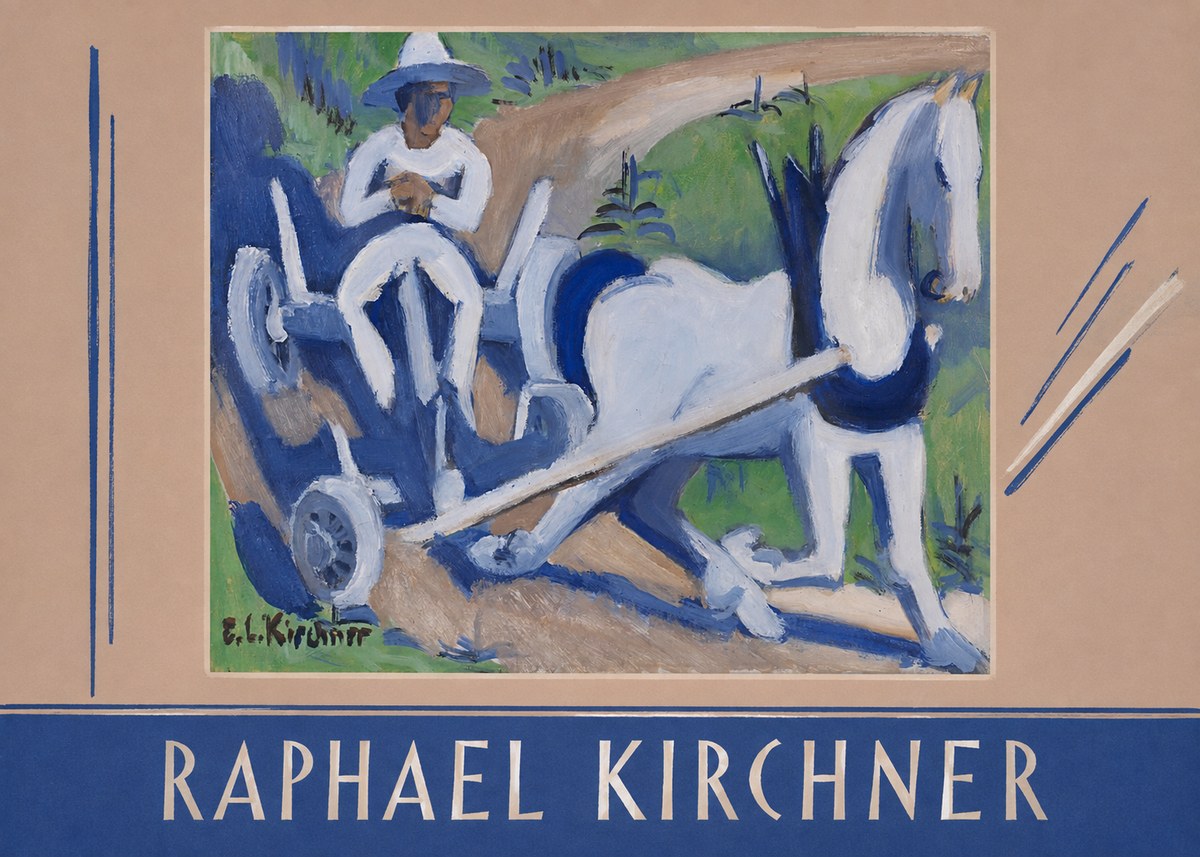 Raphael Kirchner Horse and Cart No2 - Poster