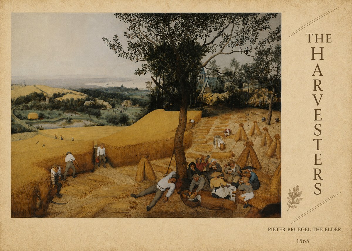 Pieter Bruegel The Harvesters II No6 - Poster