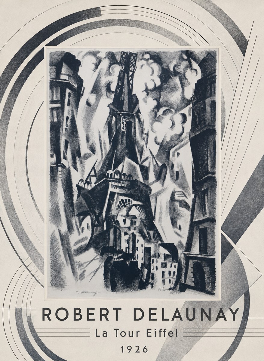Robert Delaunay La Tour Eiffel No4 - Poster