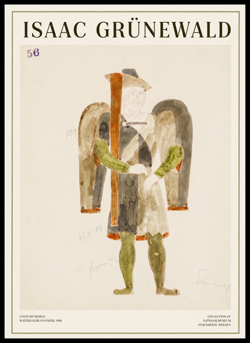 Isaac Grünewald Costume Design IV No1 - Poster