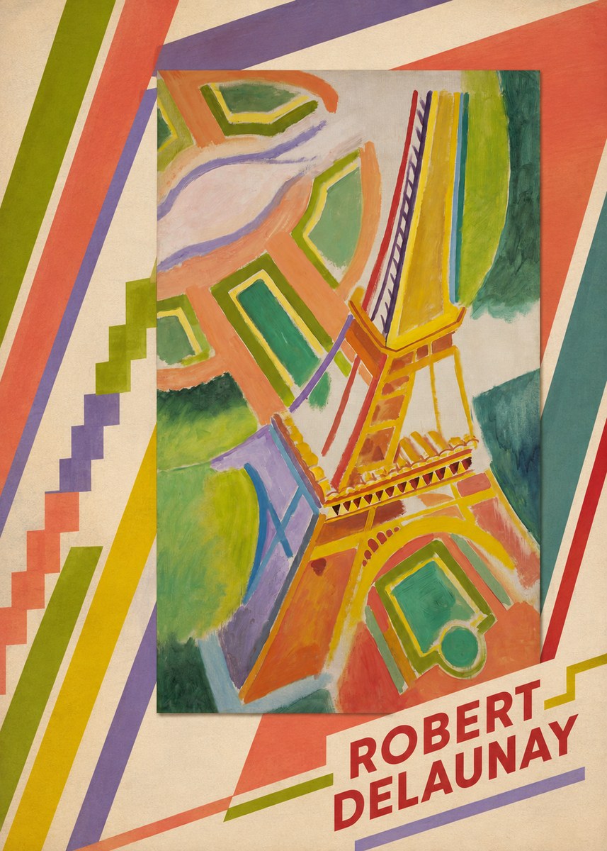 Robert Delaunay Tour Eiffel No5 - Poster