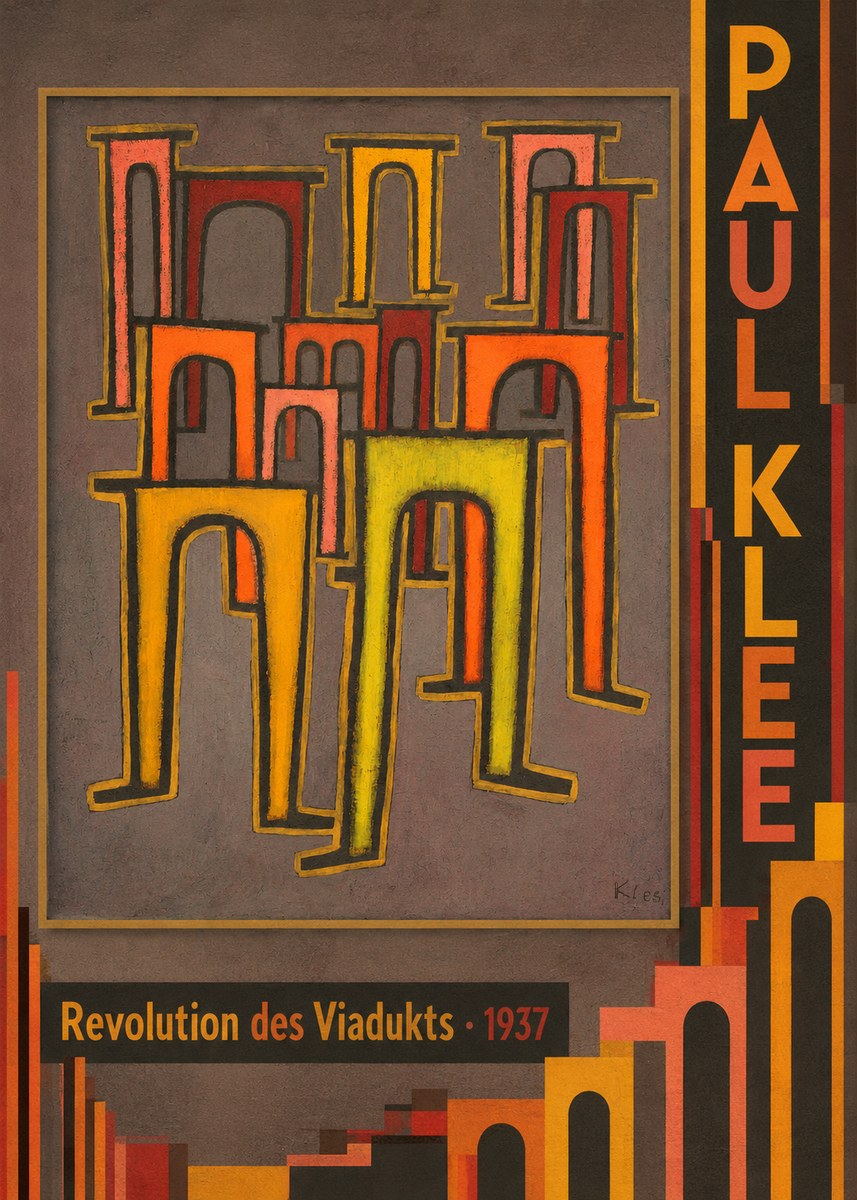 Paul Klee Revolution Des Viadukts No3 - Poster