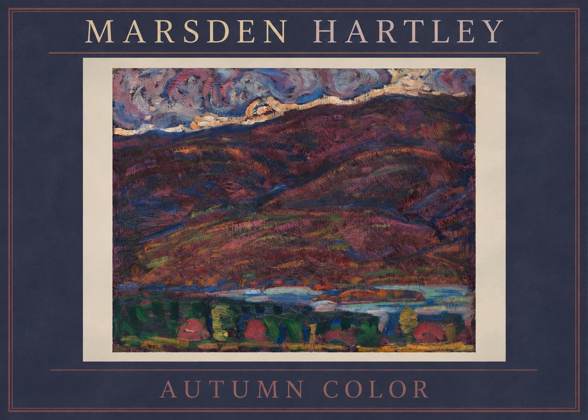 Marsden Hartley Autumn Color No2 - Poster