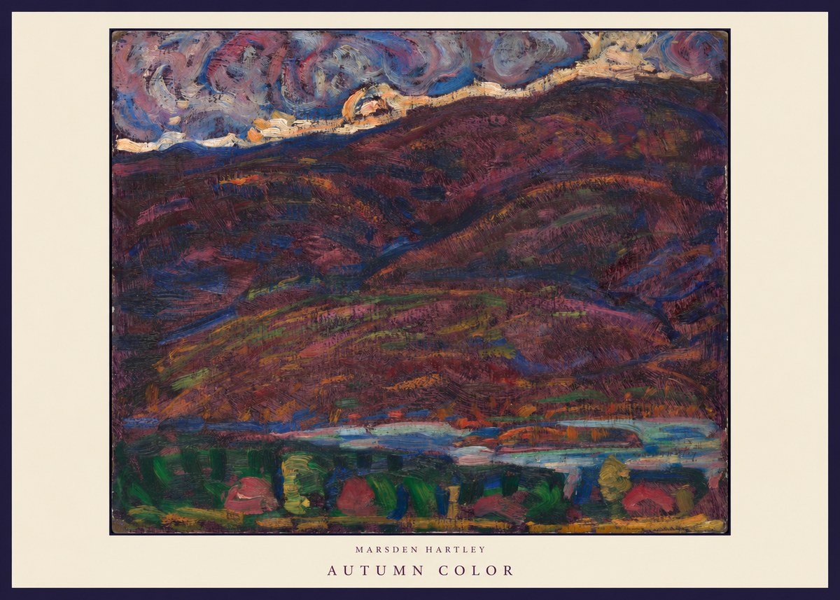 Marsden Hartley Autumn Color No6 - Poster