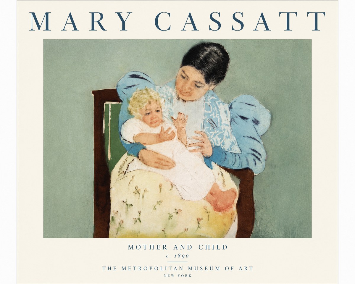 Mary Cassatt Mother and Child III No5 - Poster