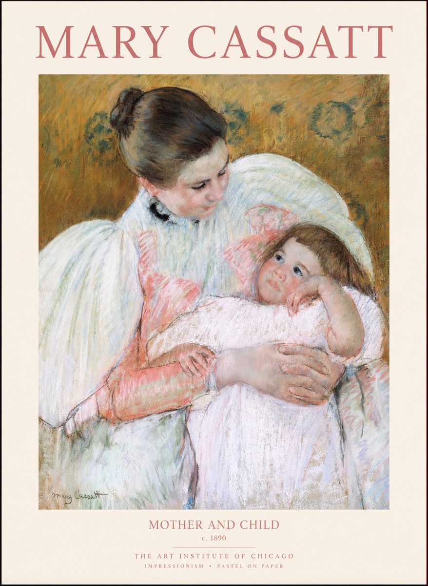 Mary Cassatt Mother and Child VI No1 - Poster
