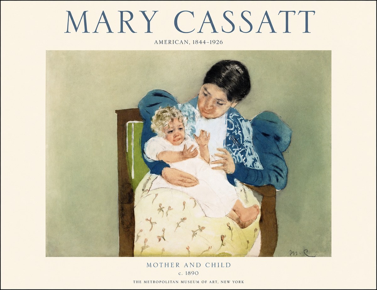 Mary Cassatt Mother and Child VIII No1 - Poster