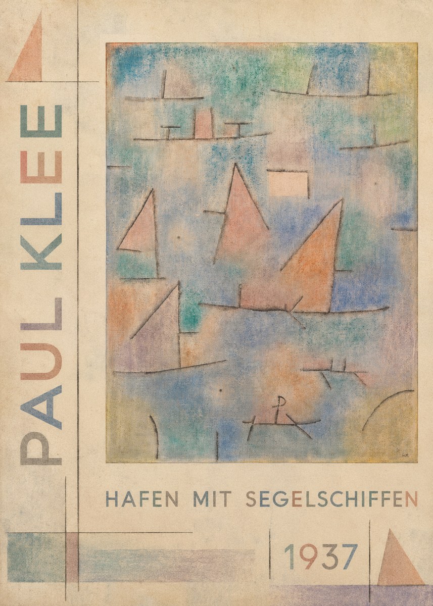 Paul Klee Hafen Mit Segelschiffen No5 - Poster