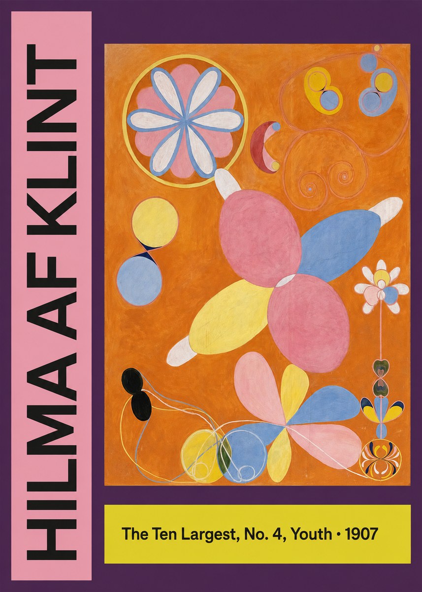 Hilma af Klint The Ten Largest, No. 4, Youth No3 - Poster
