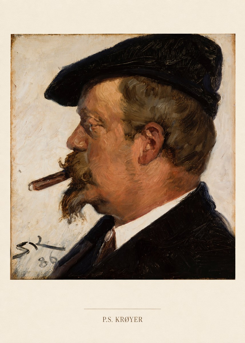 P.S. Krøyer Portrait of Vilhelm Rosenstand No6 - Poster