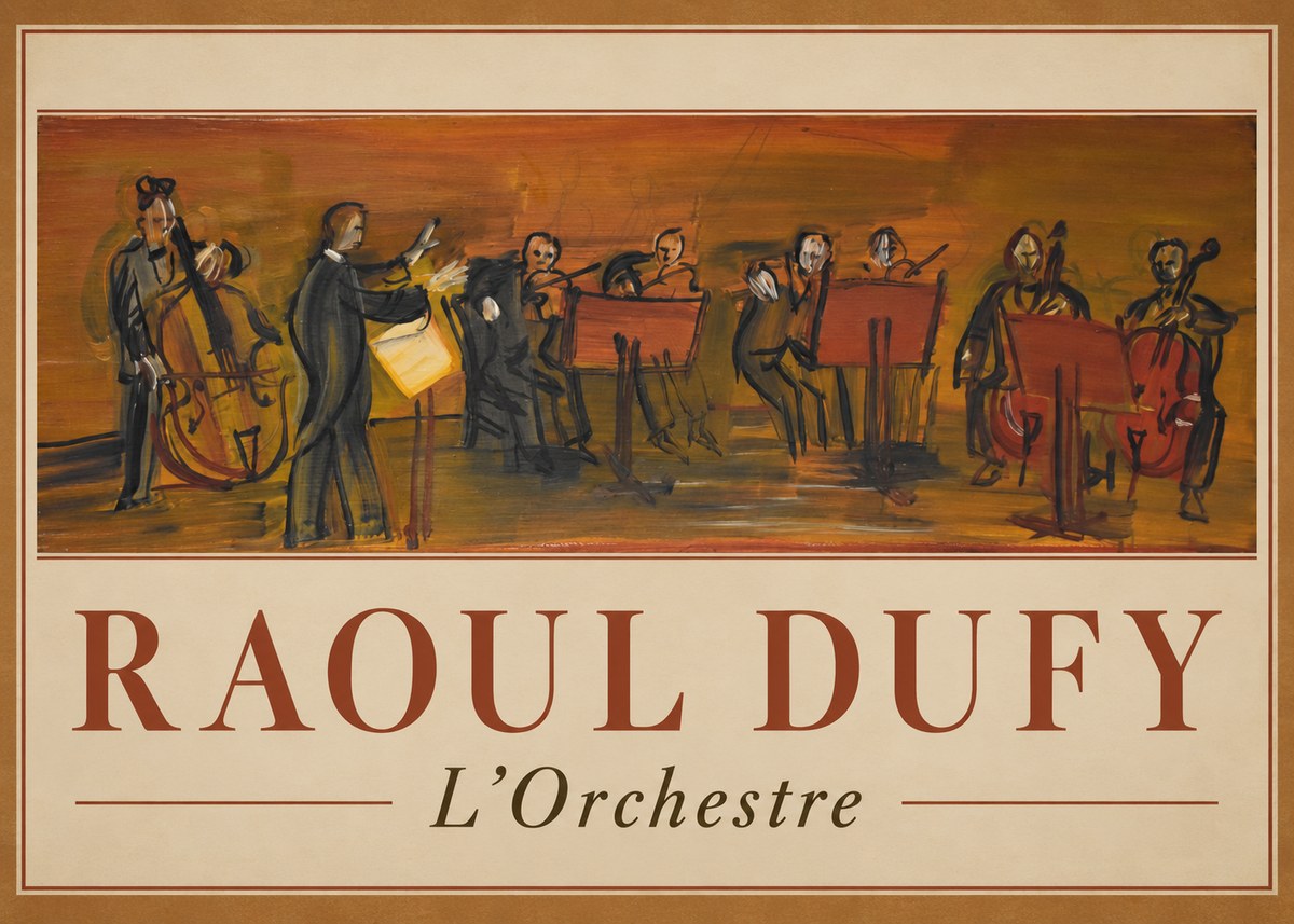 Raoul Dufy L'orchestre No1 - Poster