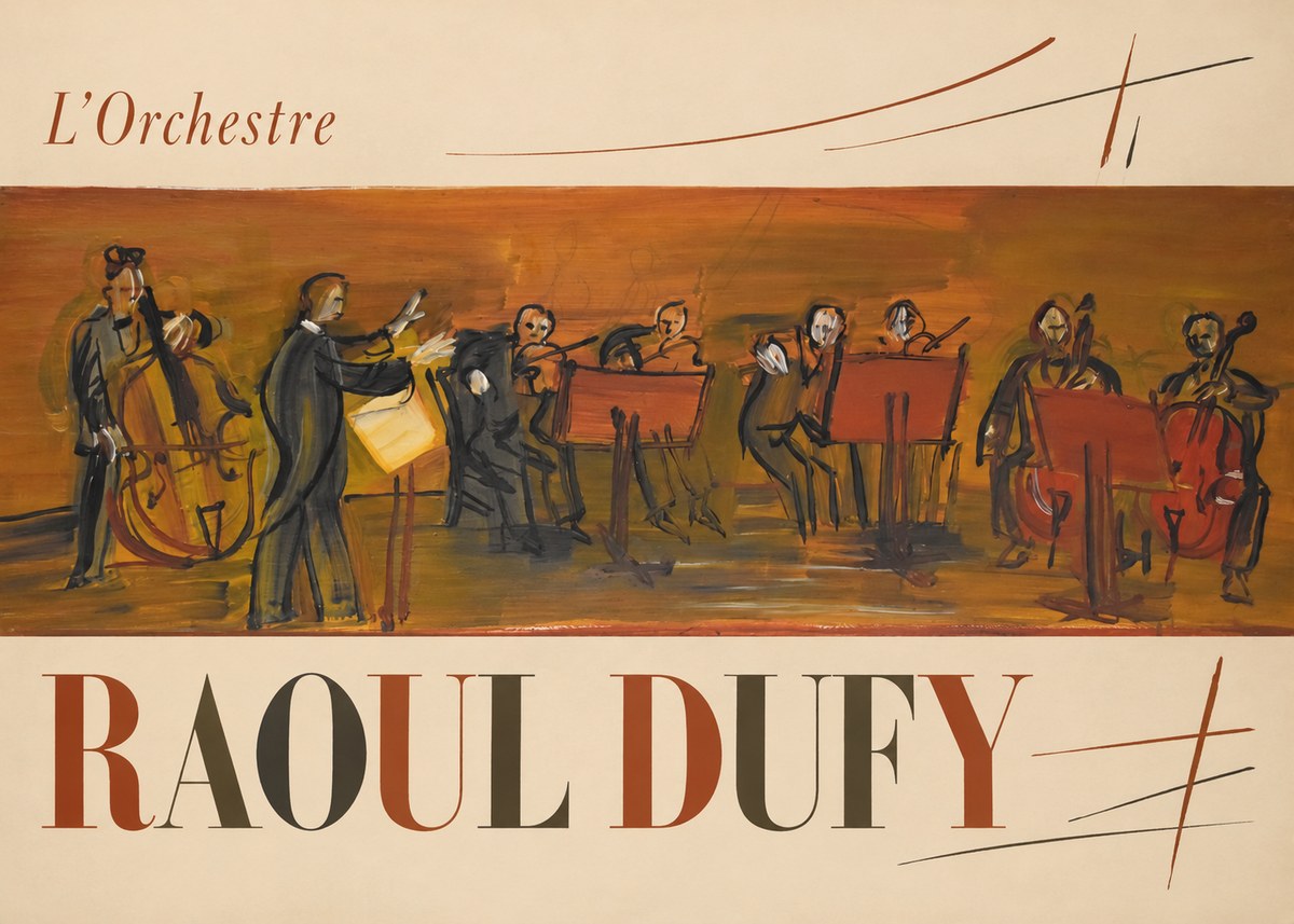 Raoul Dufy L'orchestre No6 - Poster