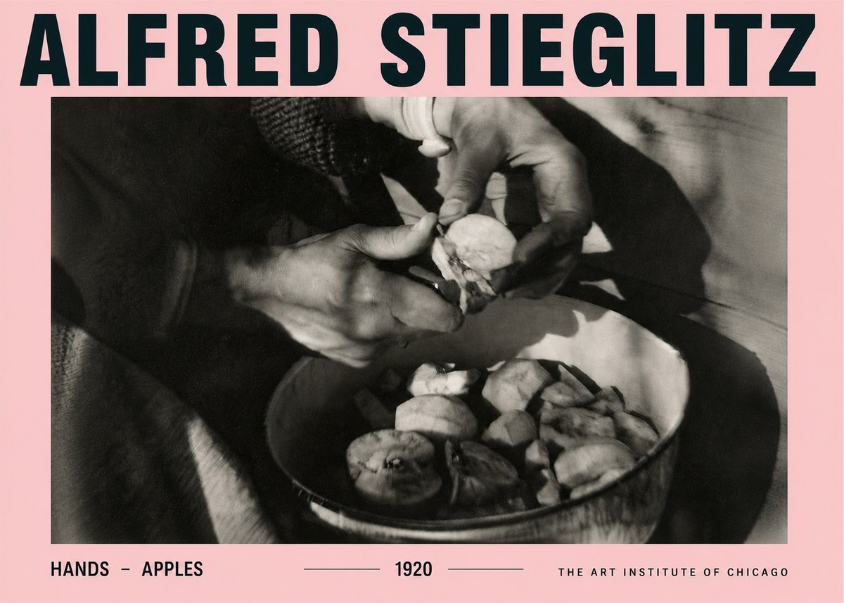 Alfred Stieglitz Hands - Apples No4 - Poster