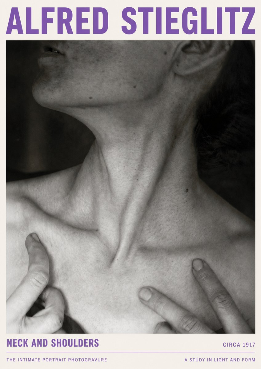 Alfred Stieglitz Neck and Shoulders No4 - Poster