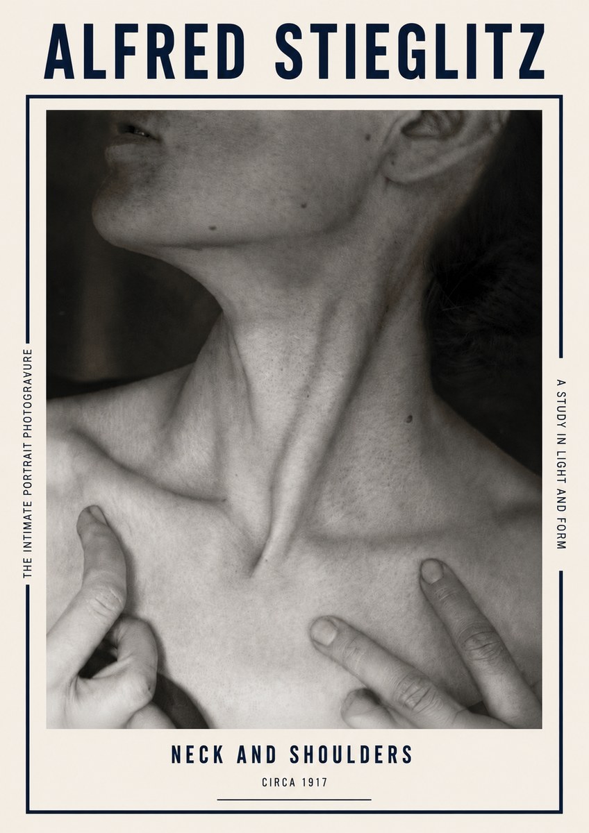 Alfred Stieglitz Neck and Shoulders No5 - Poster