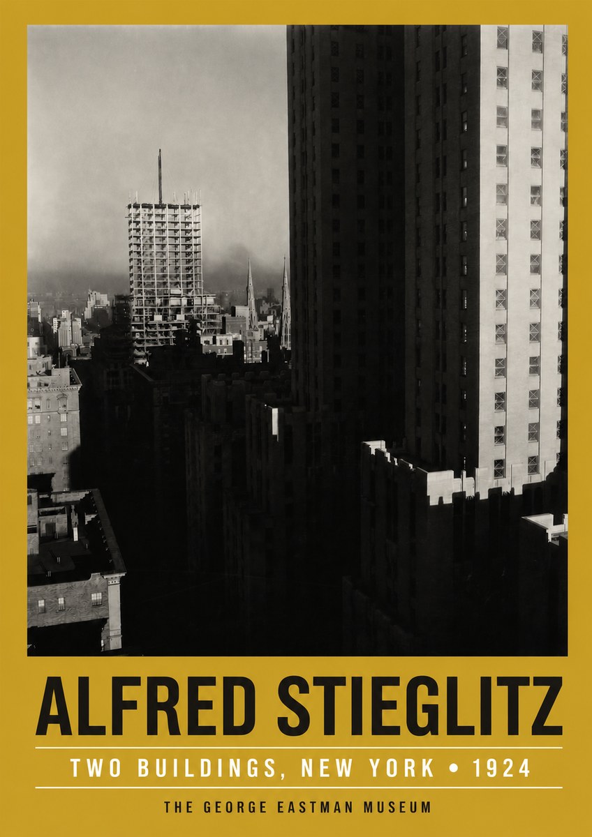 Alfred Stieglitz Two Buildings, New York No3 - Poster