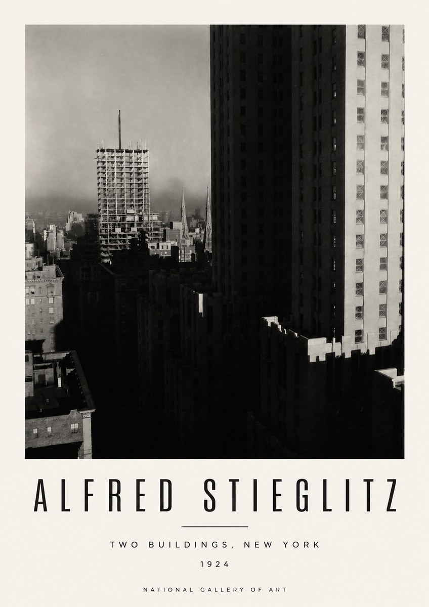 Alfred Stieglitz Two Buildings, New York No4 - Poster
