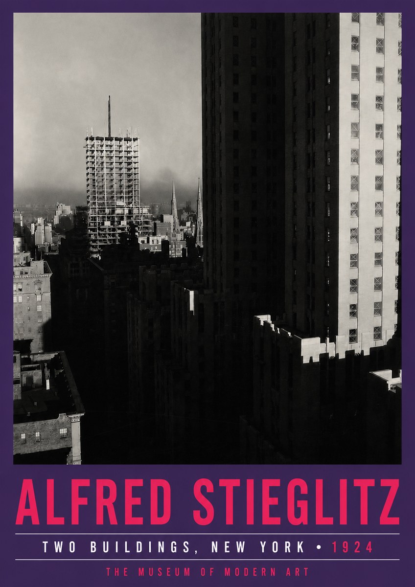 Alfred Stieglitz Two Buildings, New York No5 - Poster