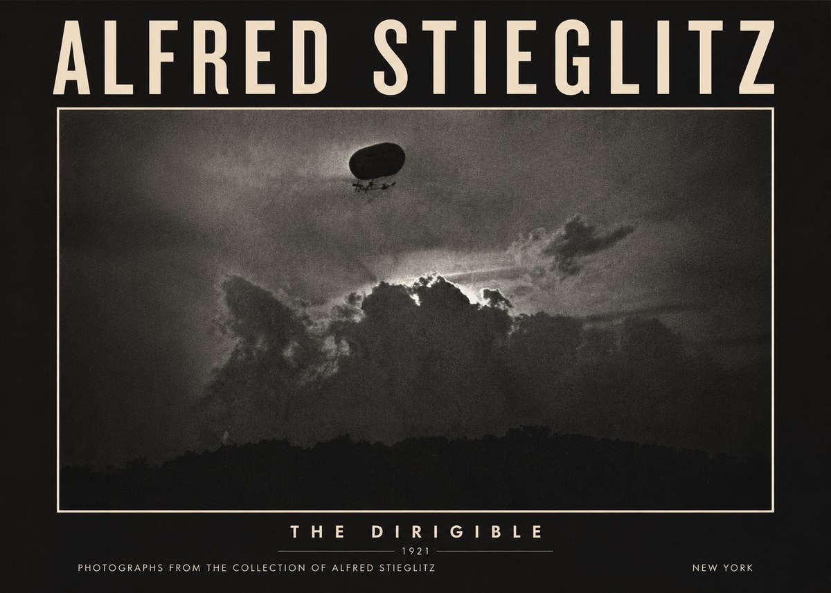 Alfred Stieglitz The Dirigible No5 - Poster