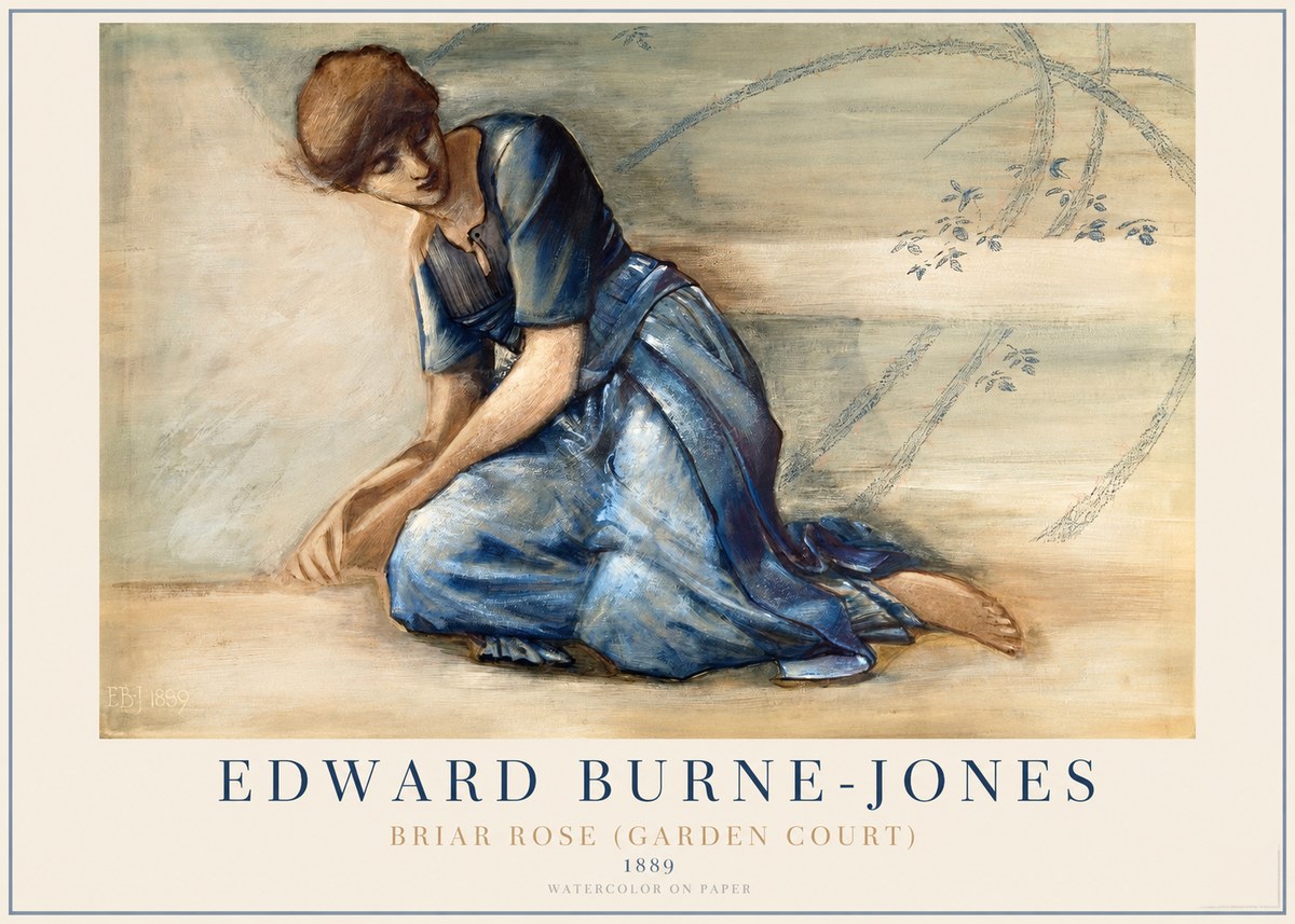 Edward Burne-Jones Briar Rose (Garden Court) No1 - Poster