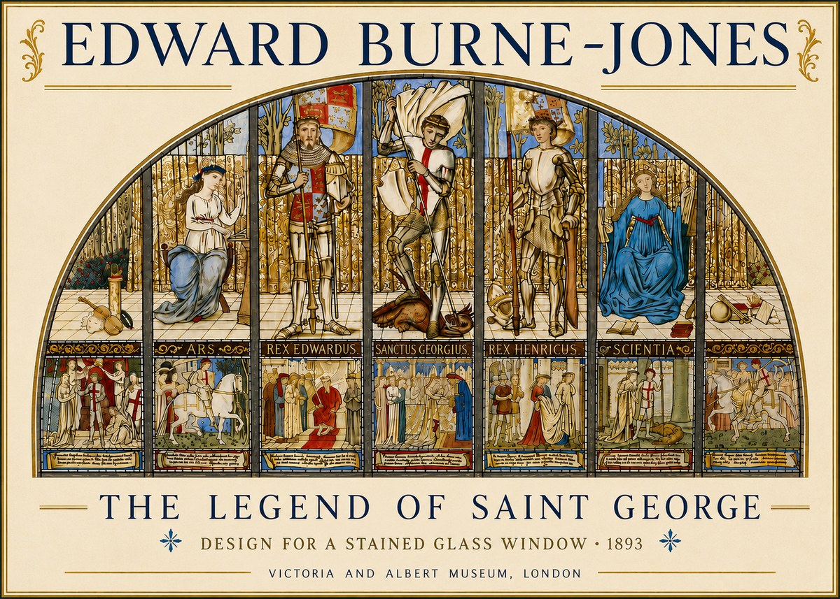 Edward Burne-Jones The Legend of Saint George No6 - Poster