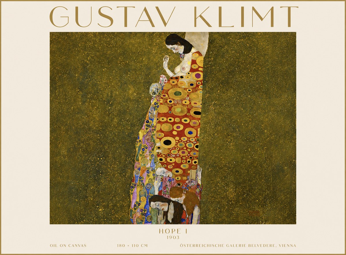 Klimt Hope I No3 - Poster