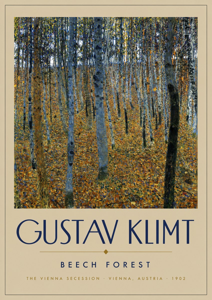 Klimt Beech Forest No2 - Poster