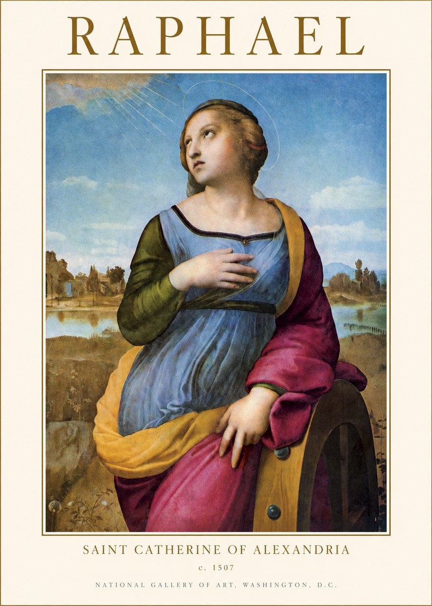 Raphael Saint Catherine of Alexandria No1 - Poster