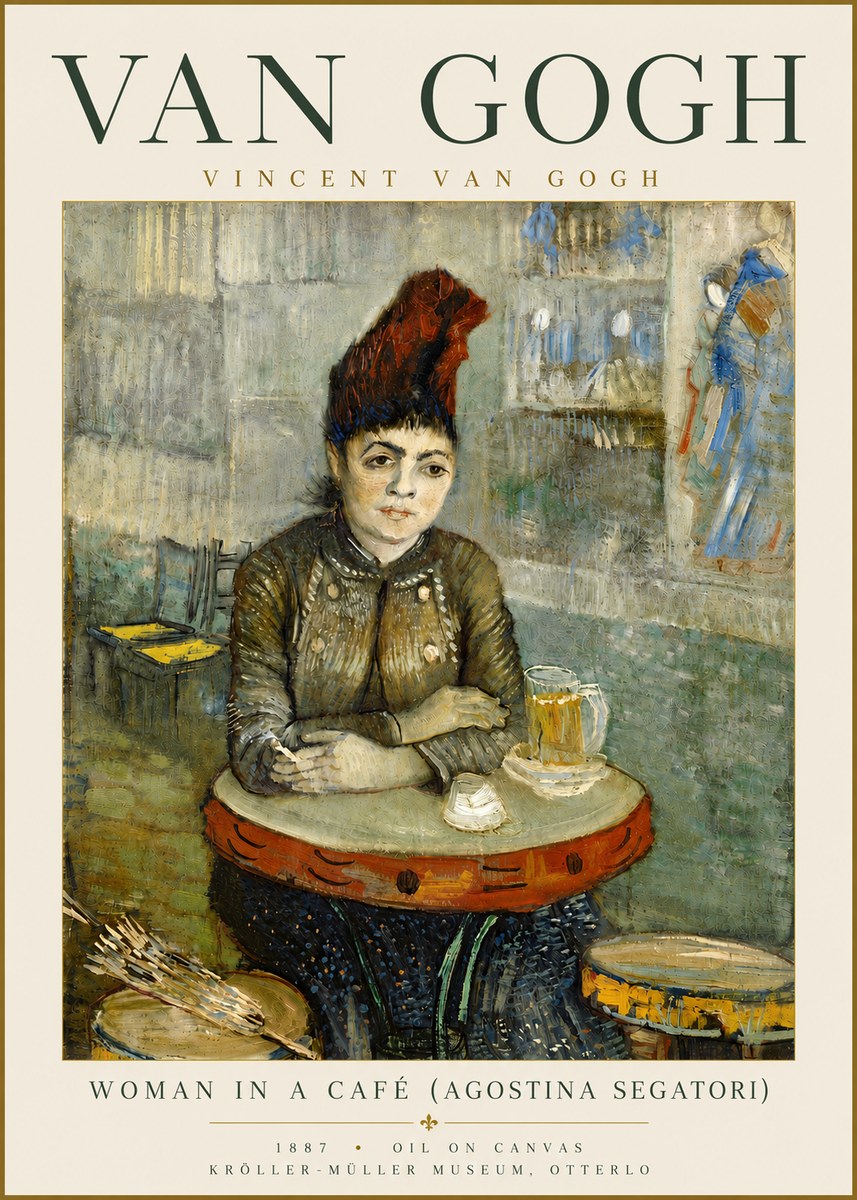 Van Gogh Woman in a Café (Agostina Segatori) No5 - Poster