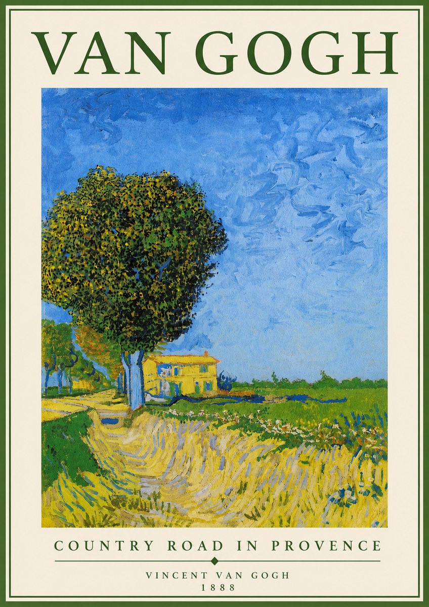 Van Gogh Country Road in Provence II No4 - Poster