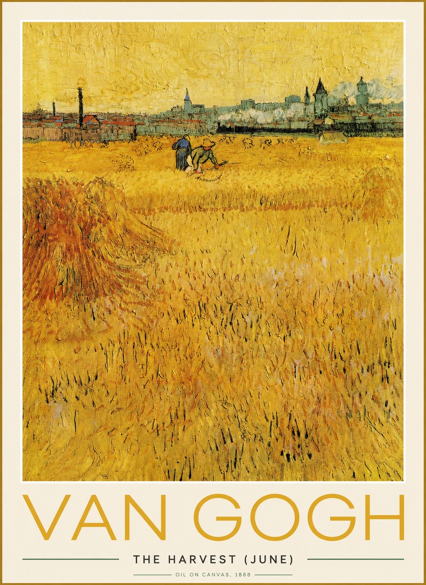 Van Gogh The Harvest (June) No2 - Poster