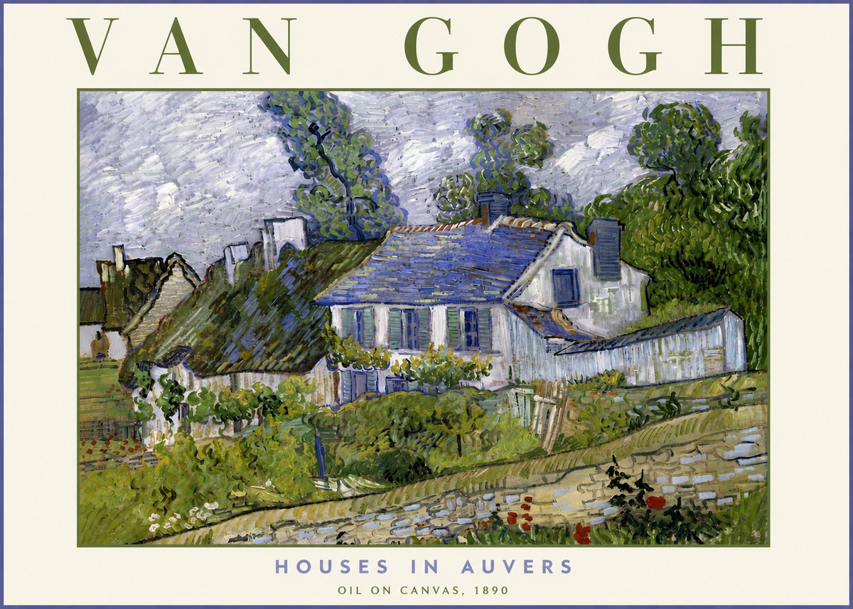 Van Gogh Houses in Auvers No5 - Poster