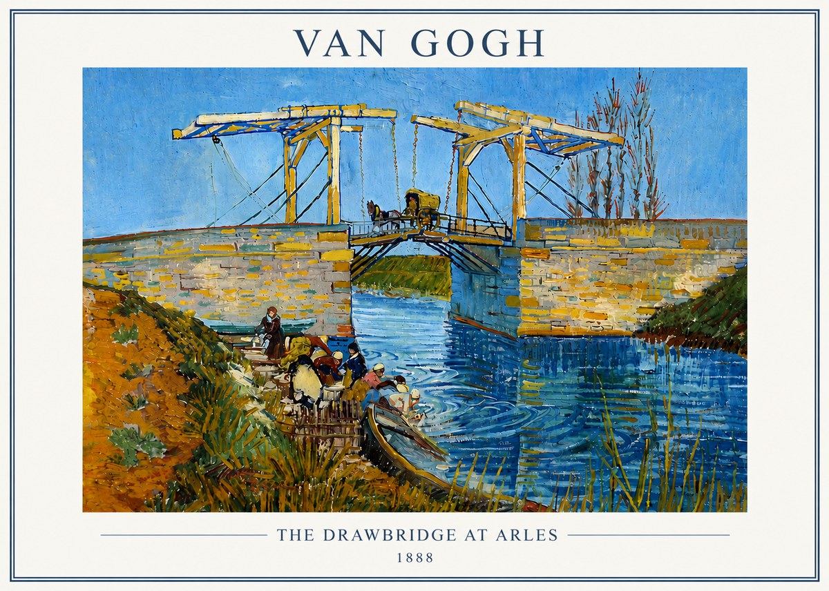 Van Gogh The Drawbridge at Arles I No6 - Poster
