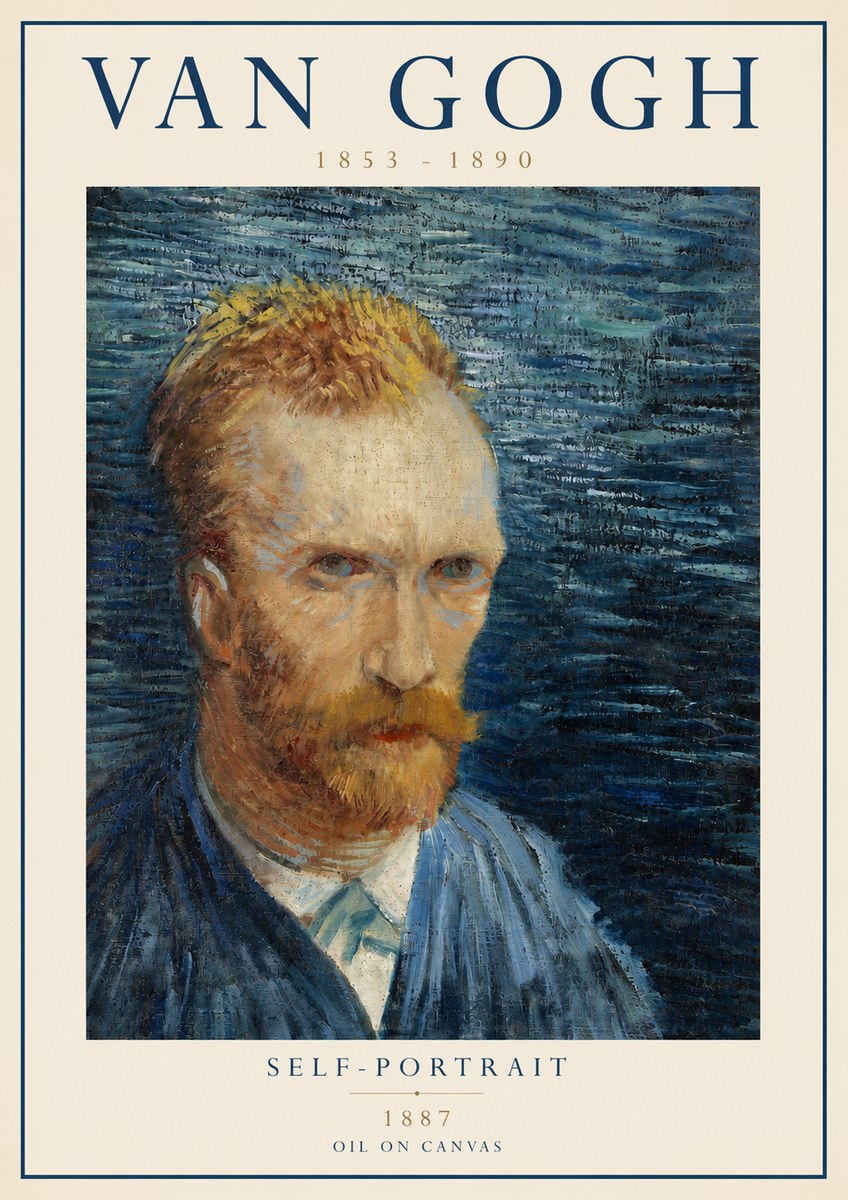 Van Gogh Self-portrait VI No3 - Poster