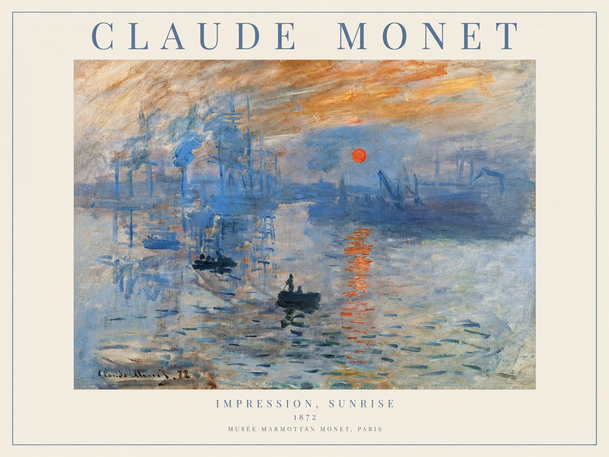 Monet Impression, Sunrise I No1 - Poster