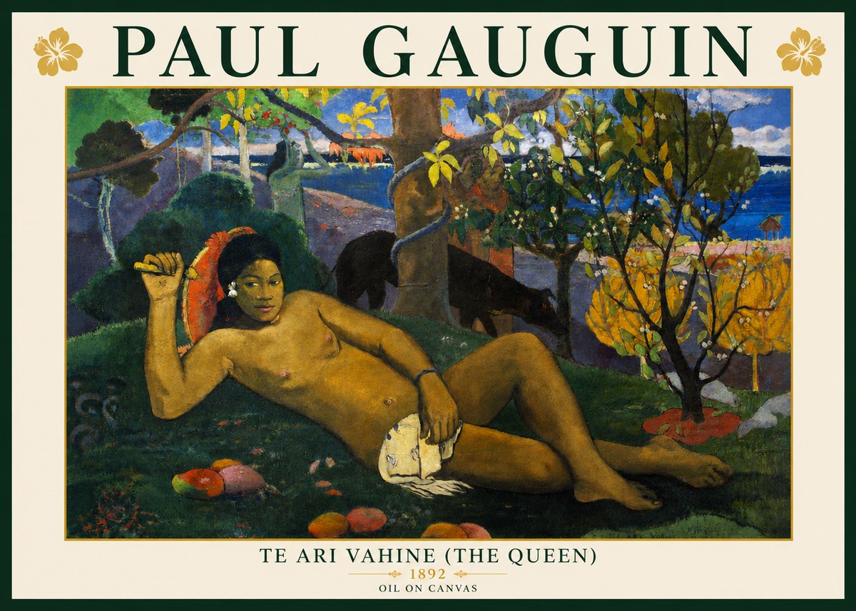 Paul Gauguin Te Ari Vahine (the Queen) No3 - Poster