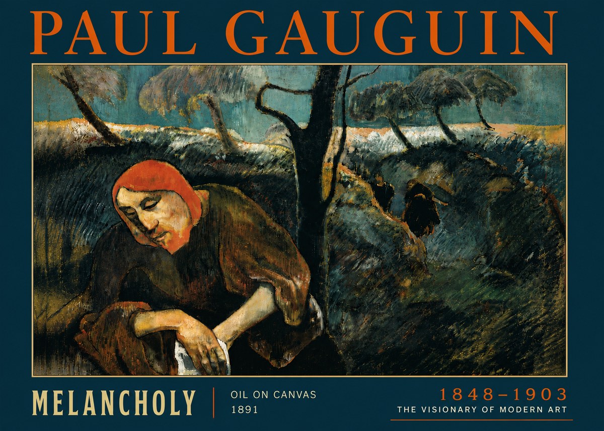 Paul Gauguin Melancholy No6 - Poster