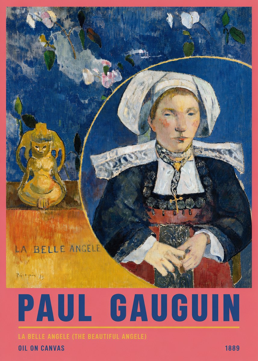 Paul Gauguin La Belle Angele No5 - Poster