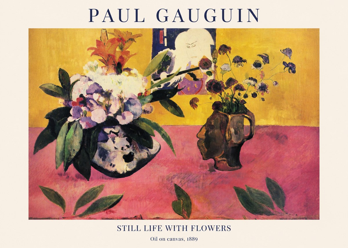 Paul Gauguin Still Life with Flowers No1 - Poster