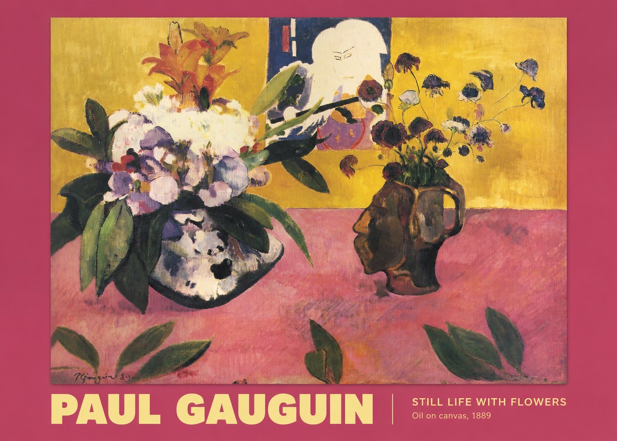 Paul Gauguin Still Life with Flowers No2 - Poster
