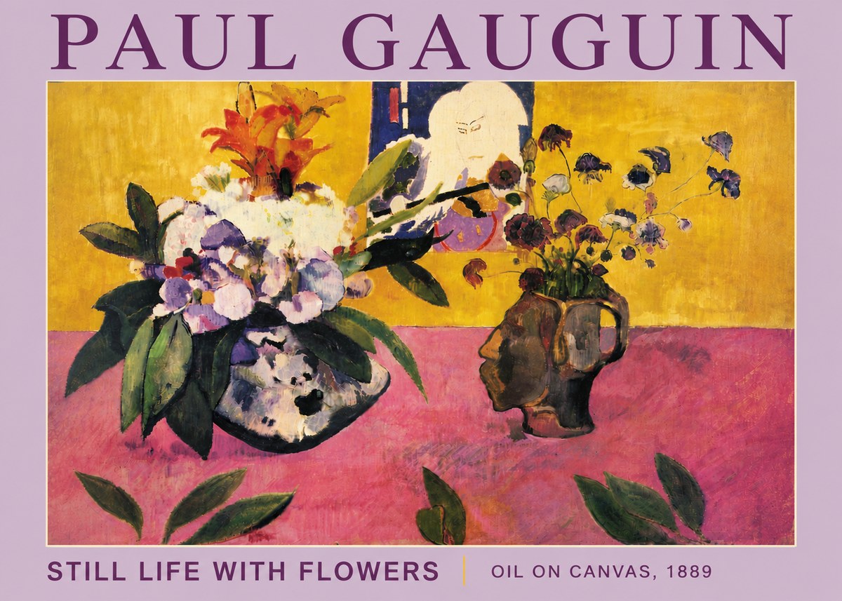 Paul Gauguin Still Life with Flowers No5 - Poster