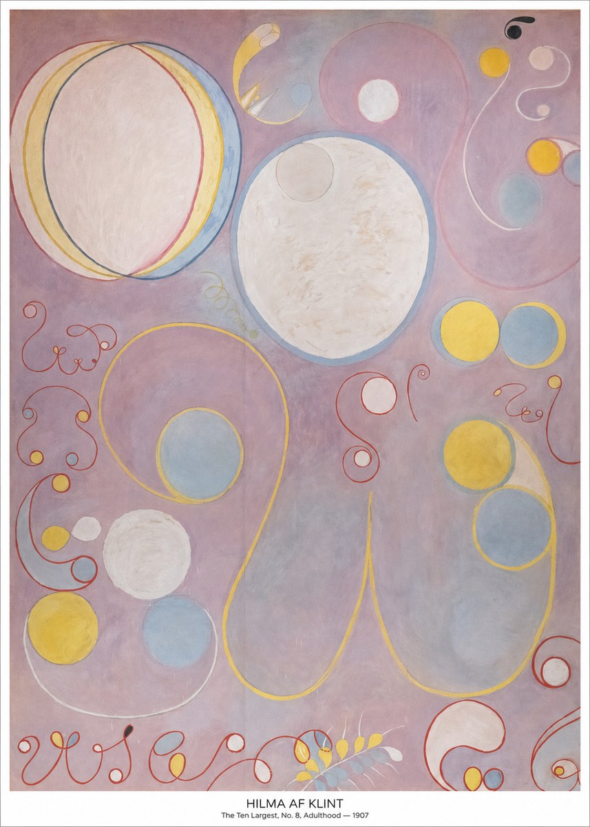 Hilma af Klint The Ten Largest, No. 8, Adulthood No5 - Poster