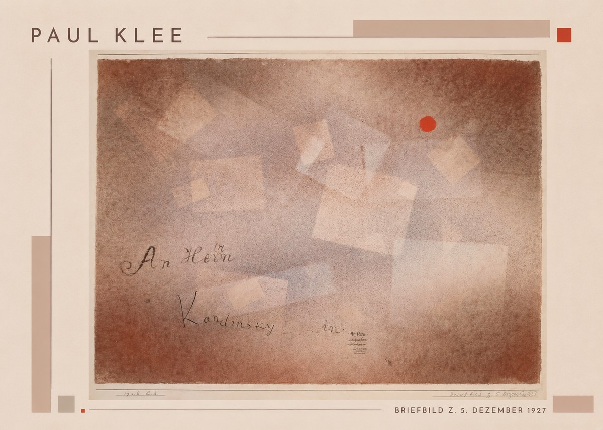 Paul Klee Briefbild Z. 5. Dezember 1927 No1 - Poster